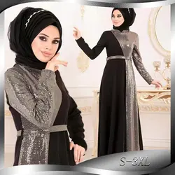 Блесток abaya Дубай турецкое мусульманское платье Абая для женщин платья Хиджаб марокканский кафтан Турция Исламская одежда Восточный халат