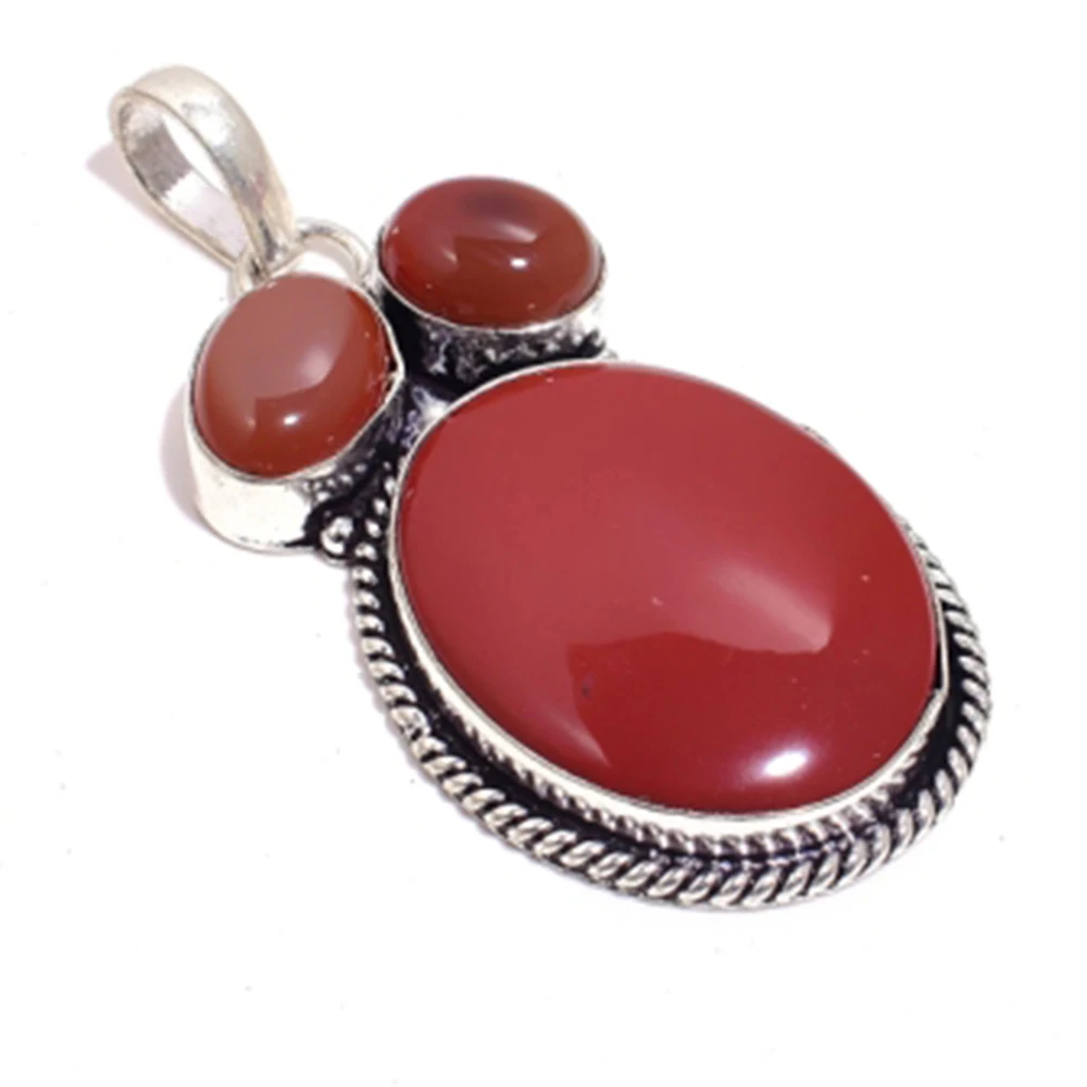 Подвеска Crazy Lace Agates с серебряным наложением поверх меди общая длина: 55 мм P4336 |