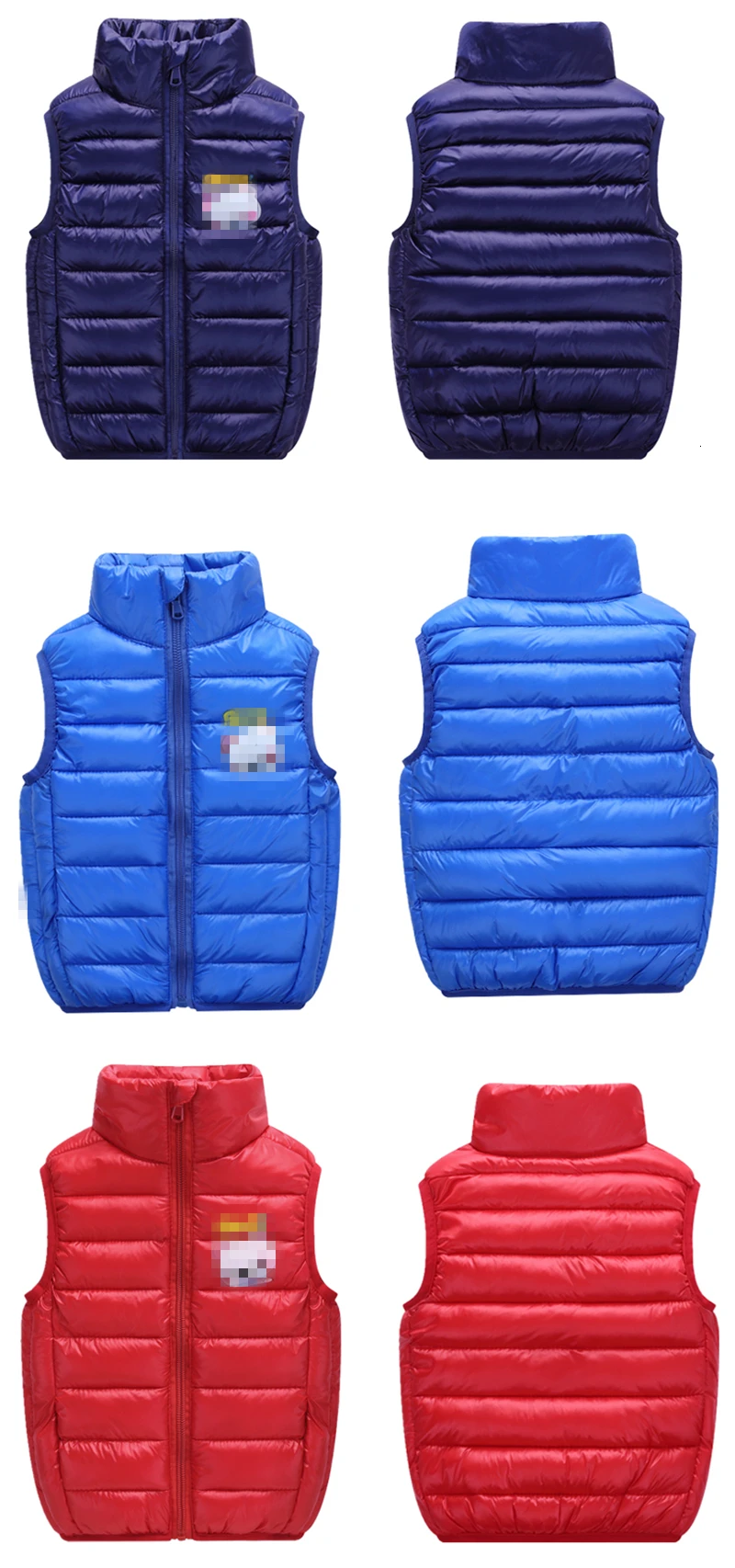 1-5Y Baby Kids Clothes Set Winter Girls Sleeveless Vest Jacket Boys Cartoon Print Pant Costume Suit for Children Clothing Sets