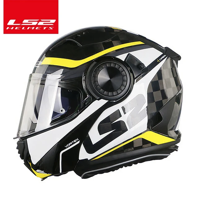 Helm Motocross Wajah Penuh Serat Karbon VORTEX Capacete LS2 Ff313 Helm  Sepeda Motor Flip Up|Helm| - AliExpress
