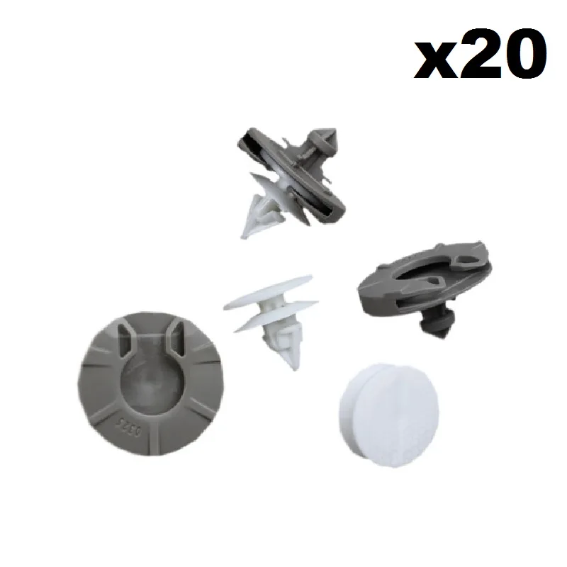 

FOR Volkswagen FORVW GOLF MK3 III VENTO INTERIOR DOOR TRIM PANEL CLIPS X20-WHITE