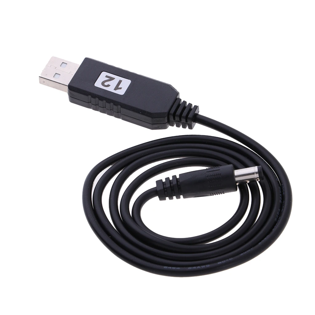 DC 5V To DC 12V USB Voltage Step Up Converter Cable With DC Jack 5.5 X 2.1mm