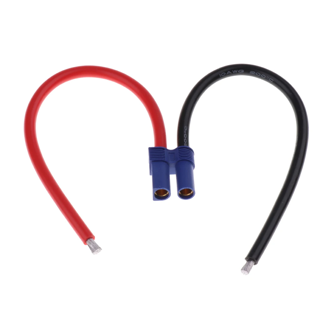 EC5 5mm Banana Plug Female Gold  10AWG Wrie Connector For RC Battery