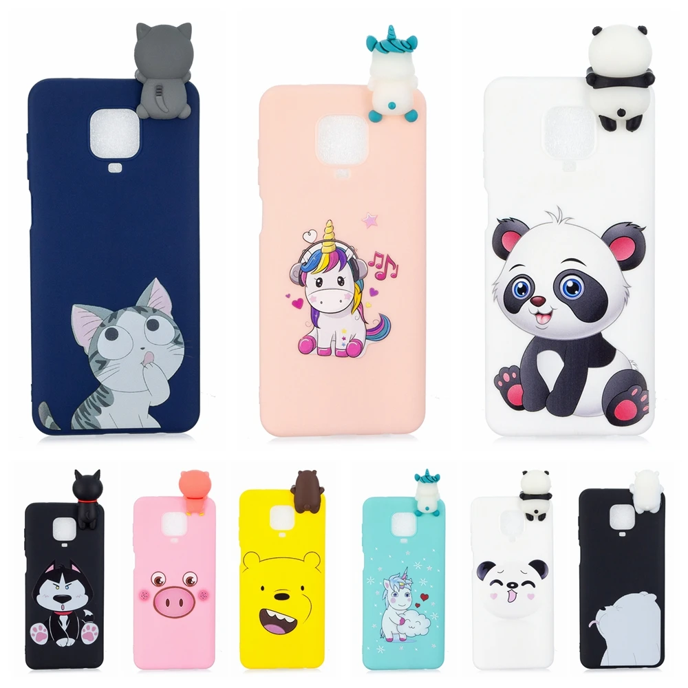 

Funda for Xiaomi Redmi Note 9S 5 6 7 8 8T 9 Pro 4x 5A Case 3D Unicorn Panda Cover na for Etui Xiaomi Mi Note 10 Lite Case Woman