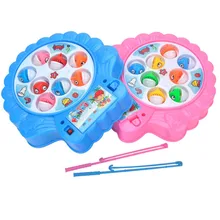 Детская электрическая музыкальная Магнитная настольная игра «Рыбалка» игрушка вращающаяся рыба классические Развивающие игрушки для детей