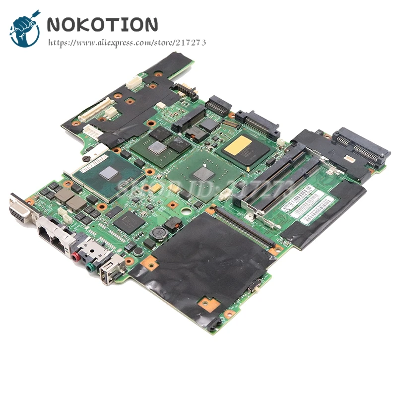 NOKOTION для lenovo Thinkpad T60 Материнская плата ноутбука 14,1 дюймов 42T0120 44C3977 945PM DDR2 мобильности Radeon X1300 GPU Бесплатная Процессор