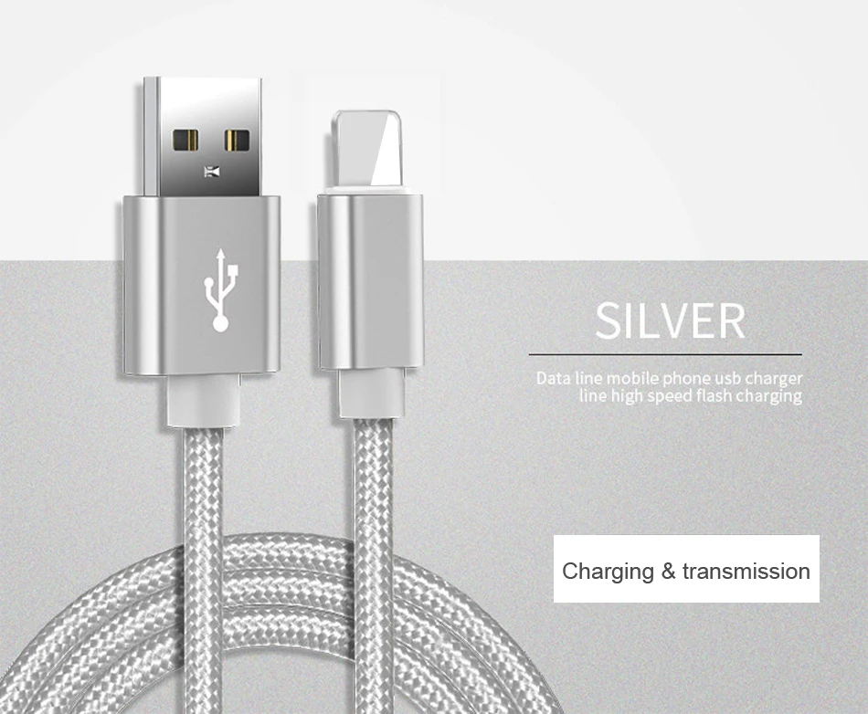 Vumpach USB кабель для iphone 7 Xs MAX 6 plus 7 6s X 5 se ipad 2 mini USB кабель передачи данных для быстрой зарядки шнур 8 Pin Кабели для мобильных телефонов