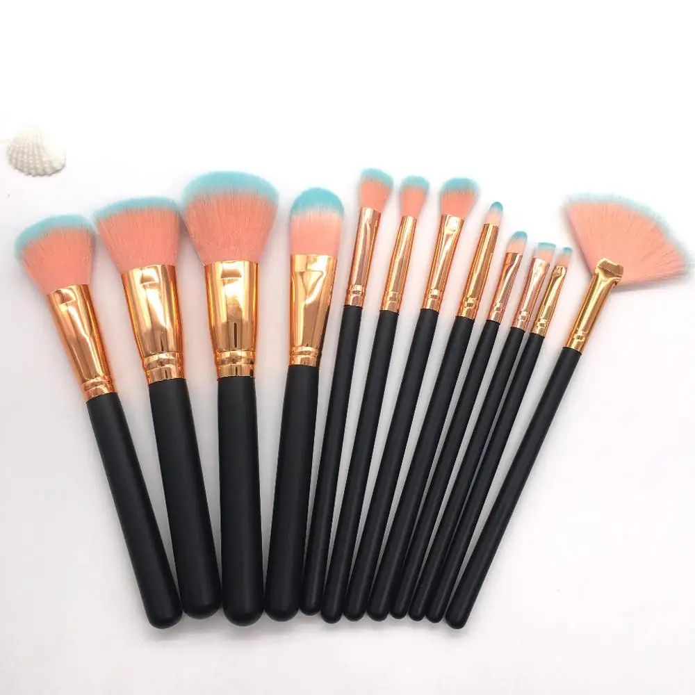 

12pcs Makeup-Brushes-Set Eyeliner Foundation-Powder Beauty-Tool-Kit Cosmetic Eye-Shadow