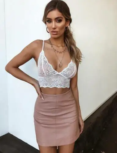 Women Sexy Floral Summer Lace Bralette Crop Tops Bandeau Women Sexy Lace Bra Tanks Tops Bandeau Girl Vest Underwear