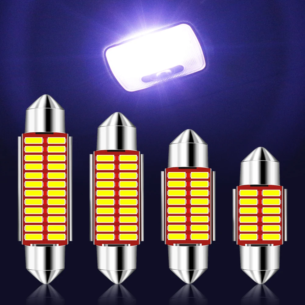 C10W C5W LED Автомобильный номерной знак светильник для чтения Volkswagen golf passat polo тигуан