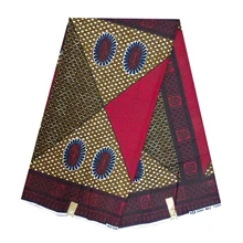 Нигерийские Африканские Восковые ткани для женского платья дизайн хлопок Гана настоящий воск Швейные материалы подарки на Рождество