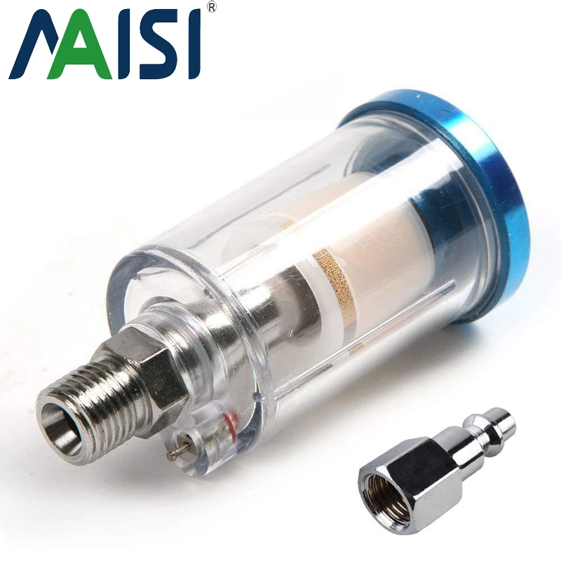 Filtro de compresor de aire, separador de agua y aceite, secador para pistola pulverización y herramientas de aire, línea de aire de 1/4 "NPT con conector 1 unidad, 2 uds.| | - AliExpress