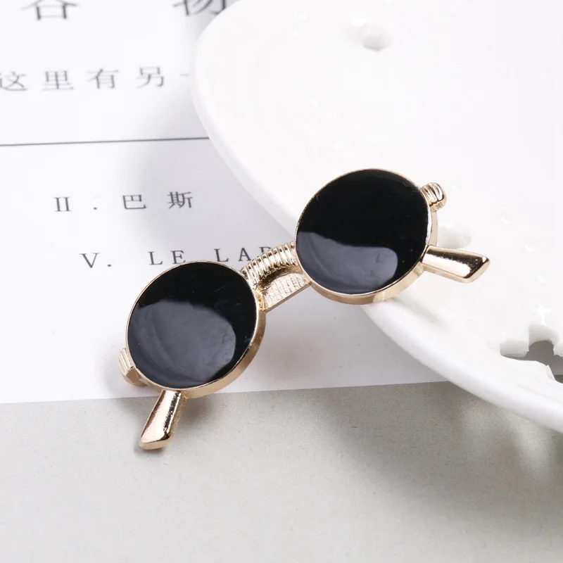 Корейский очки Зажим для галстука, запонки мужской костюм воротник эмаль металлические ножницы труба заколка карманная Пряжка для бумажника аксессуары ювелирные изделия