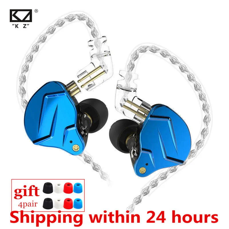 NEW KZ ZSN PRO X 1DD 1BA Hybrid Metal In Ear Earphone HIFI DJ Monito Running Sport Earphone