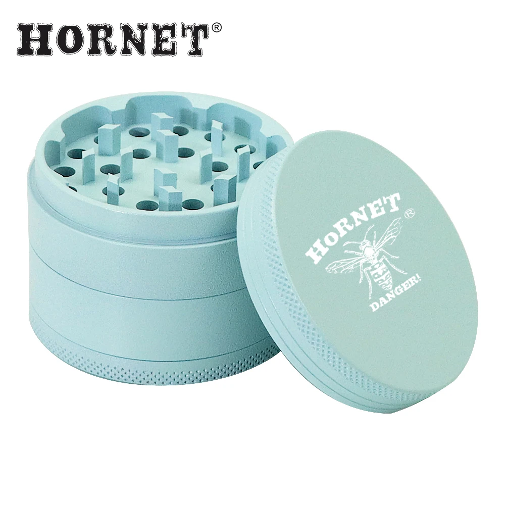HORNET Aluminum 63MM 4 Layers Tobacco Herb Grinder Metal Non-Stick Smoking Herb Spices Grinder Crusher Smoke Accessories
