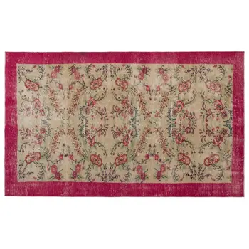 

Handmade Natural Vintage Turkish Area Rug 174x282 Cm-5'9''X9'3''