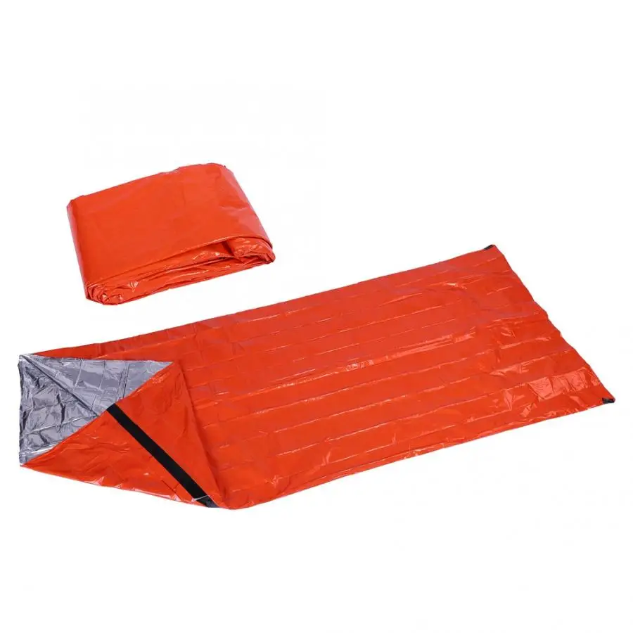 Спальный мешок для кемпинга оранжевый/красный многоразовый аварийный спальный мешок тепловой водонепроницаемый для выживания походный туристический тент