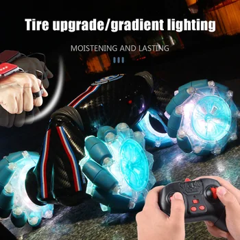 

RC Stunt Car Watch Gesture Sensor Control Deformable Electric Car 4WD All-Terrain Car with LED Light Music for Kids YA88