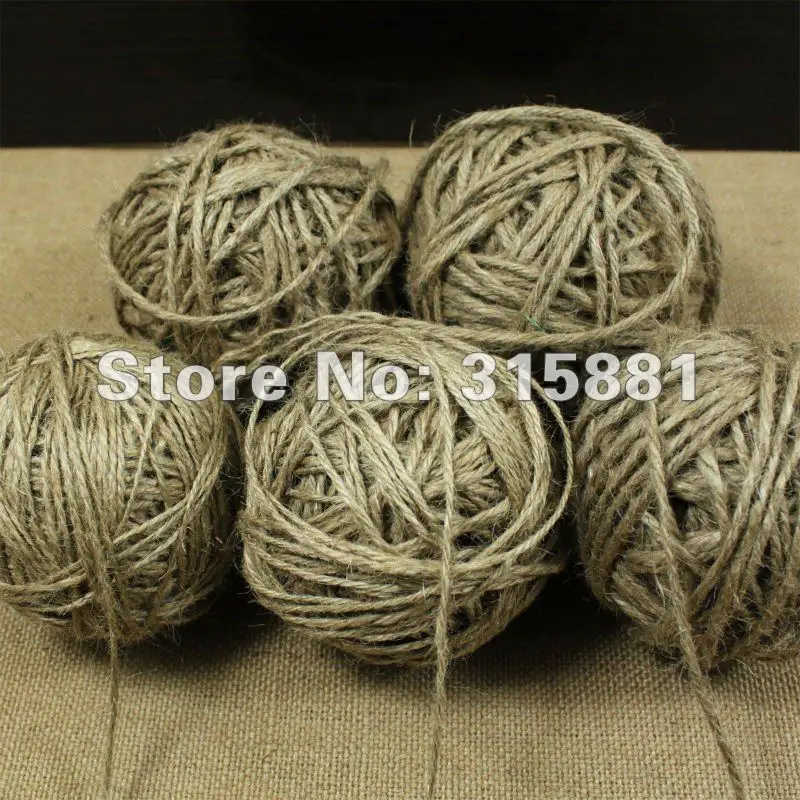 

DIY natural color hemp rope Dia:4mm 1lot/300M