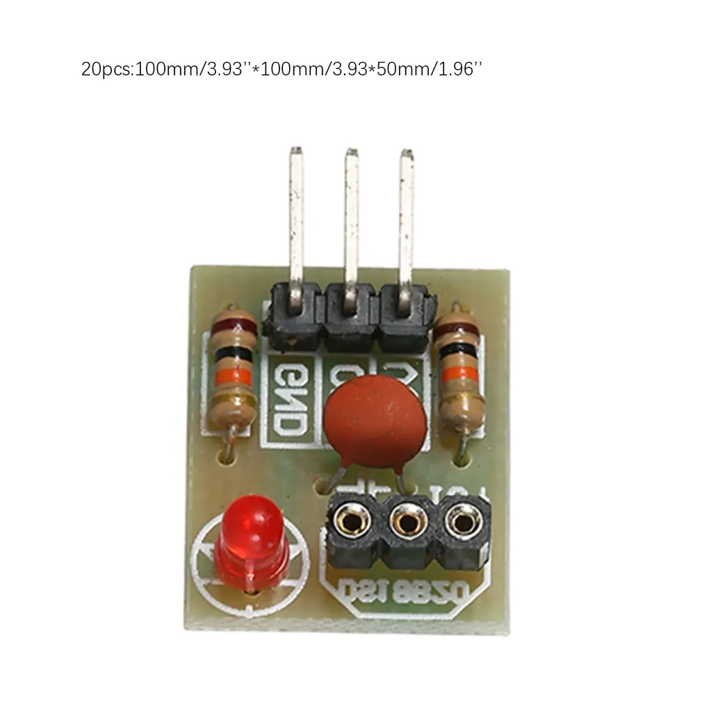 20 шт. лазерный приемник не модуляторная трубка модуль датчика для Arduino DIY установочная доска изысканный модуль Набор