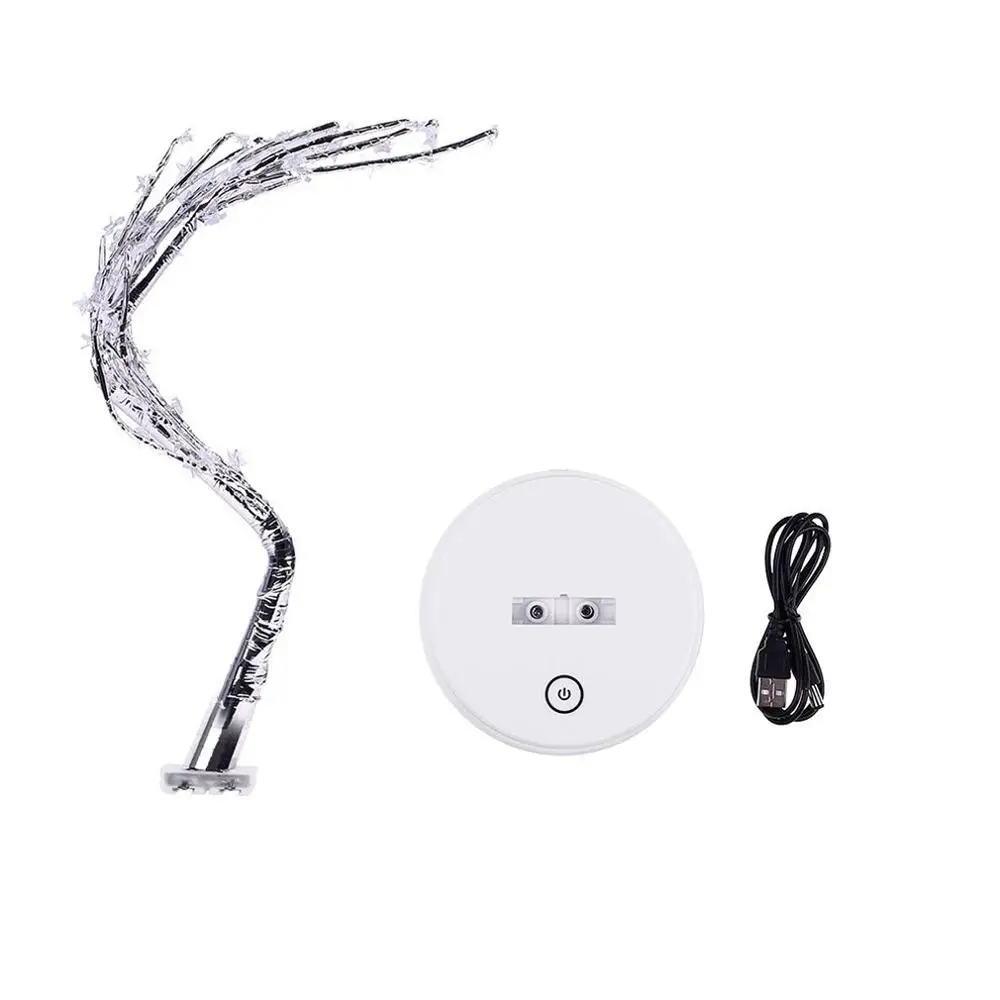 

New Style Pentagram Led Shape Touch Screen Copper Line Tree Pot Light Battery Box Usb Two With Pot Light
