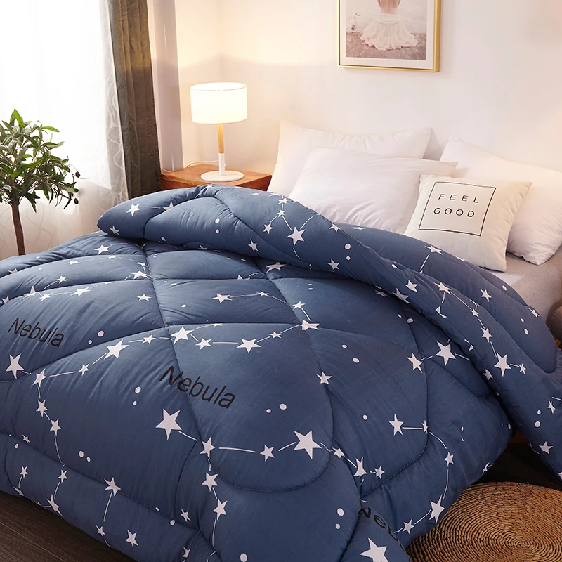 

CF2 100 % Cotton Cover King Queen Twin Full Size 100% Silk Filled Duvets High Quality Thick Warm Winter Quilt/comforters Quilts