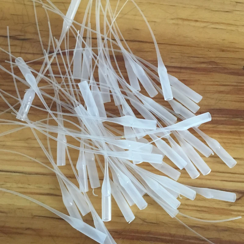 

2019 New 10/50pcs 502 instant Super glue dropping tube Nozzle Adhesive tool Needle Tube Bottle Cap Catheter Dropper