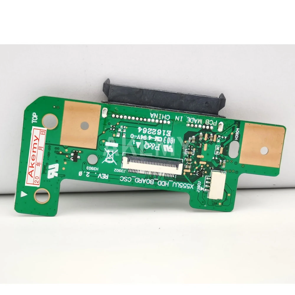 For Asus X555 X555U X555UJ_IO REV:2.0 USB AUDIO CARD READER BOARD With Cable  X555 X555U X555UJ  USB board/HDD board