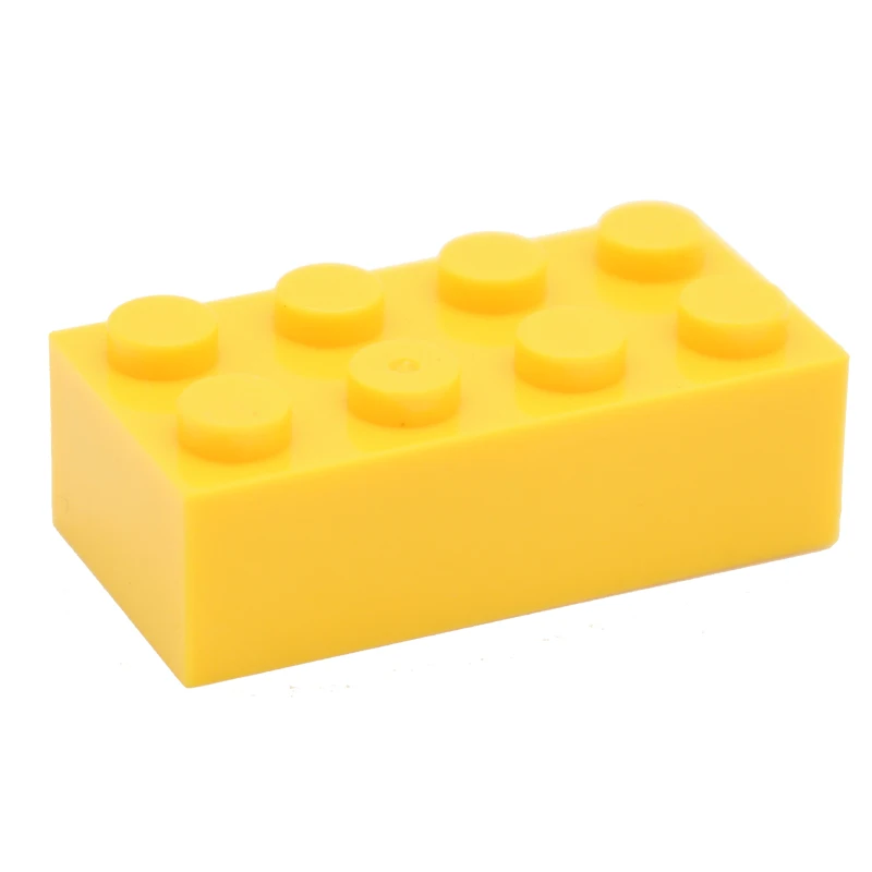 Moc креативный Кирпич 2x4 3001 основы, Обучающие Классические строительные блоки, объемные наборы, совместимые сборные частицы, игрушки для детей - Цвет: yellow