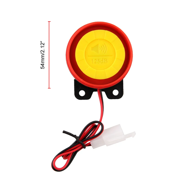 12V 125db мотоцикл два охранной сигнализацией двунаправленного действия скутер Противоугонная сигнализация с запуска двигателя дистанционного Управление ключ для защиты от краж Системы