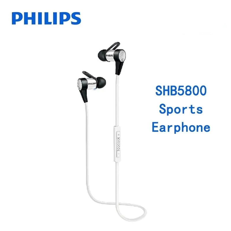 Оригинальные спортивные наушники Philips SHB5800 гарнитура с функцией NFC литиевая батарея Micro USB для samsung Galaxy Note 8