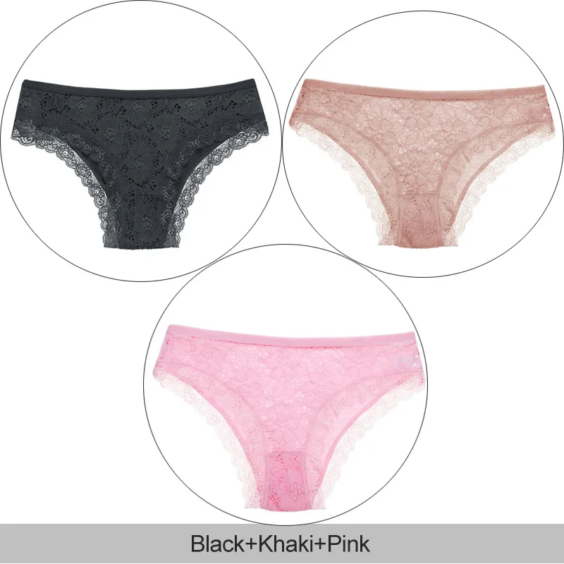 Set 2 3 шт./компл. женские хлопковые трусики сексуальное нижнее белье, кружевные трусики мужские трусы с низкой талией Цветочные Полые трусы для женщин женские колготки - Цвет: Set 2