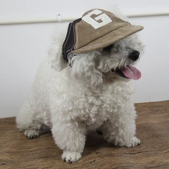 

1PCS Outdoor Puppy Pet Hat Dog Accessories For Small Dogs Cute Alphabet Dog Cap Adjustable Baseball Pet Hats Summer,. fr