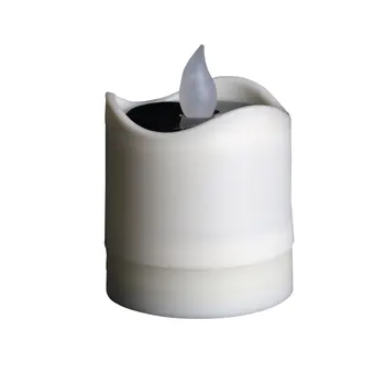 

1PC Waterproof Electric Candle Simulation Flameless Solar Powered LED Candle Light Electronic LED Tea Light Candles Flame Light