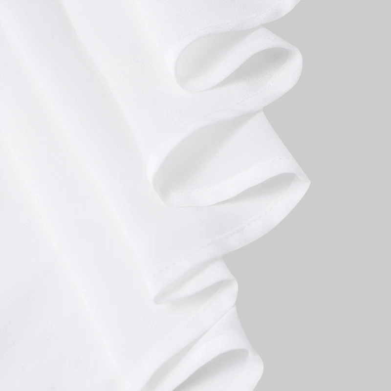 Celmia Plus Size Ruffles Shirts Elegant Women White Chiffon Blouse Summer Short Sleeve Office Tops Buttons Casual Loose Blusas 7