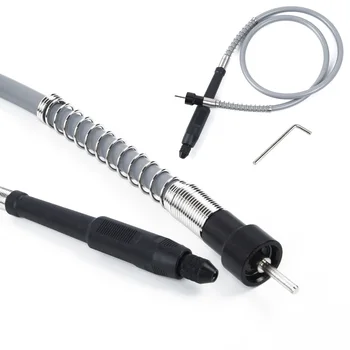 

Set 105cm Universal Flexible Flex Shaft M8 Keyless Chuck For Electric Connector Grinder Attachment Rotary Power Tool Accessories