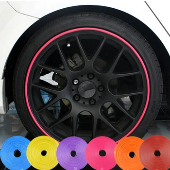 

8M/ Roll Car Styling Wheel Rims Protector Decor Strip Tire Guard Line Rubber Vehicle Color Guard Line For Car Auto Accessories