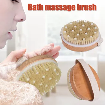 

Body Brush Round Exfoliating Dry Brushing for Drainage Massager Scrubber Skin Brush SP99