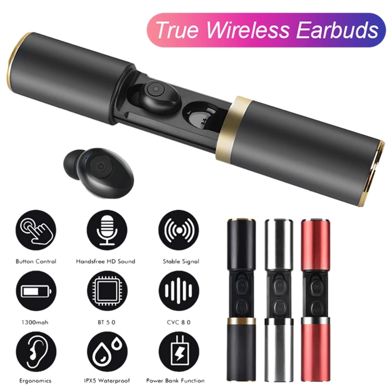 Новые TWS 5,0, Bluetooth наушники, водонепроницаемые беспроводные наушники, спортивные наушники с микрофоном, игровые гарнитуры для телефона, свободные руки