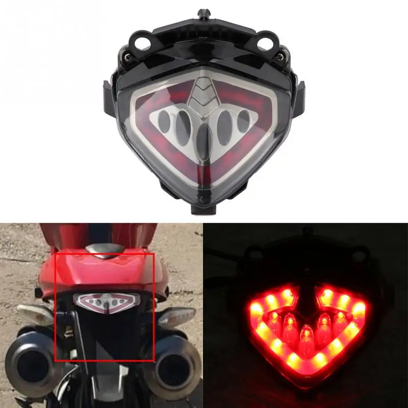 

Cool Motorcycle LED Tail Brake Lamp Turn Signal Blinking Light Lamp for Honda CBR500R CB500X CB500F 2013-2015