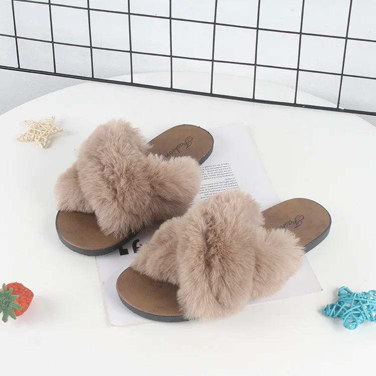 Purple On Sale Women Fashion Flat Shoes Women's Fur Decoration Flat Heel Shoes Beautiful Design 5 Colors Size 35 to 40 SC9503-A - Цвет: Purple