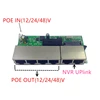 POE12V-24V-48V POE12V/24V/48V POE OUT12V/24V/48V poe switch 100 mbps POE poort;100 mbps UP Link poort;  poe powered switch NVR ► Photo 2/6