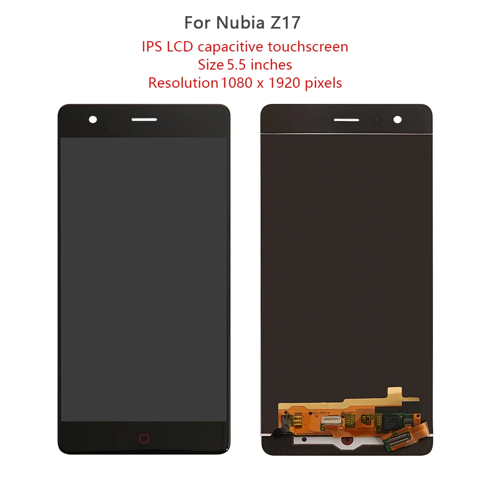 

5.5 "Original For ZTE Nubia Z17 NX563J LCD Touch Screen Digitizer Assembly For ZTE Nubia Z17 Lite NX591J LCD Display Replacement