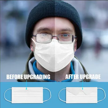 

White Masks Disposable Face Masks 3-layer Filter Face Mask Prevent Glasses From Fogging Fahion Soft Mouth Cover Hot Sell