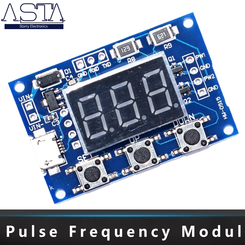 

I15 10pcs 2 Channel PWM Generator Adjustable Duty Cycle Pulse Frequency Module