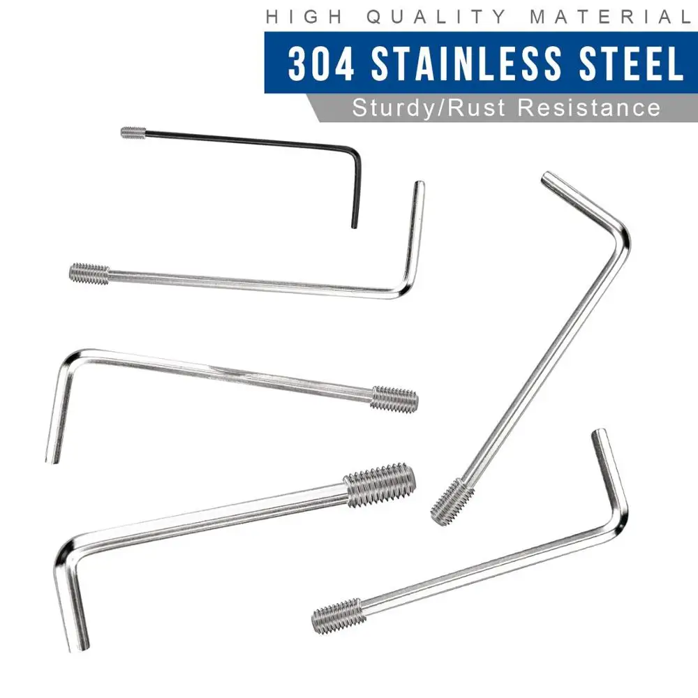 Skup NINDEJIN 666 sztuk zestaw śruba sześciokątna sześciokątny łeb gniazda ze stali nierdzewnej bez głowy zestaw śruba zestaw asortymentowy M2 M3 M4 M5 M6 M8 wkręt dociskowy