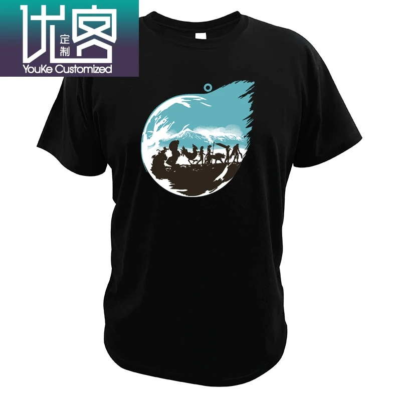 Final Fantasy t shirt VII The 4 Heroes of легкое облако Tifa Aerith Barrett Cait забавная игра Фантазийная