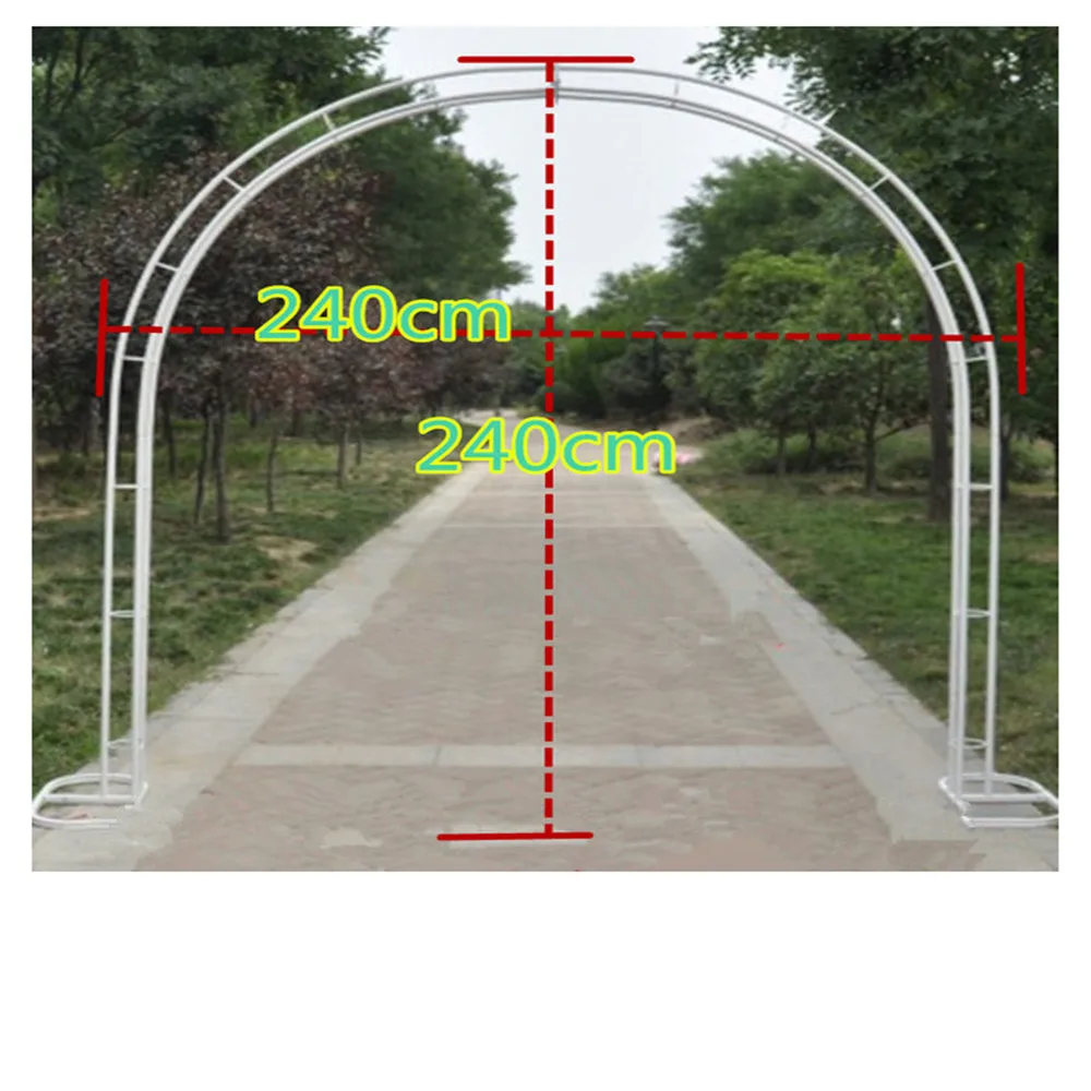 Круглая АРКА, белая металлическая АРКА, центральная часть для свадебных украшений, вечерние Decoration-2.3m, высота* 2,3 м, ширина
