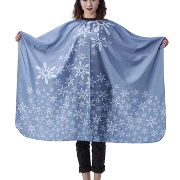 

Gray Salon Hair Styling Cape,Adult Hair Cutting Coloring Barber Hairdresser Hairdressing Wai Cloth Flower Design