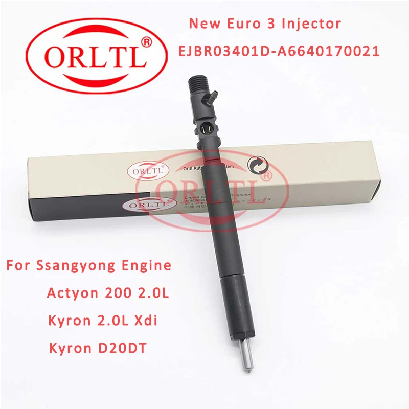 Дизельная Форсунка EJBR04701D (A6640170021) инжектор Common Rail EJBR03401D (A6640170221) для Ssangyong Actyon Kytron 2 0